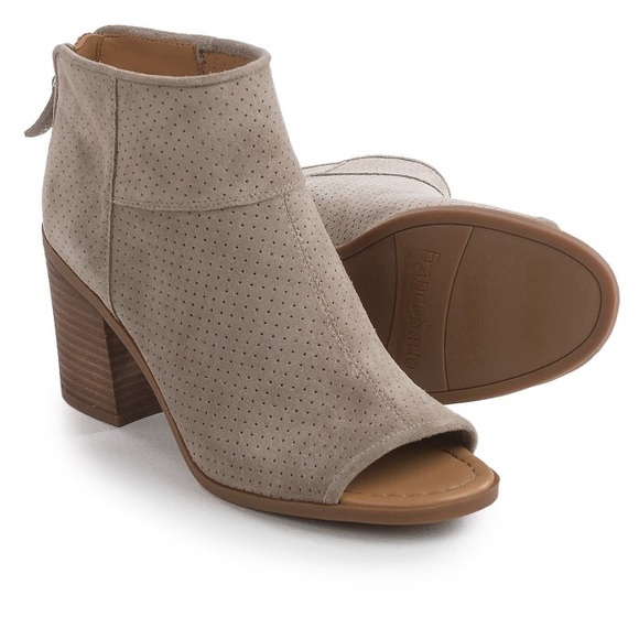 Franco Sarto Shoes - Franco Sarto Suede Peep Toe Booties